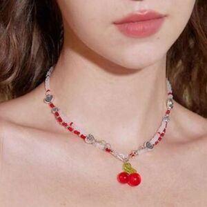 Cherry necklace N644